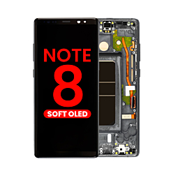 OLED Assembly with Frame for Galaxy Note 8 N950 (MIDNIGHT BLACK) (Aftermarket)