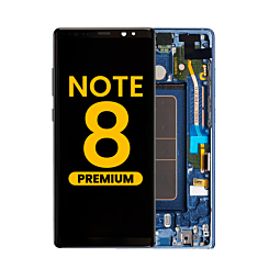 Purchase the OLED Assembly with Frame for Galaxy Note 8 N950 in Deepsea Blue, Premium.