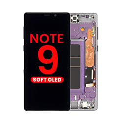 Grab wholesale deals on the OLED Assembly with Frame for Galaxy Note 9 N960 in Lavender Purple, Aftermarket OLED.