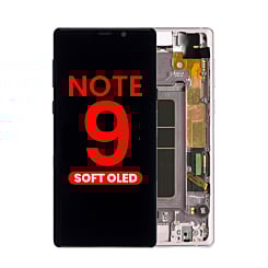 Grab wholesale deals on the OLED Assembly with Frame for Galaxy Note 9 N960 in Lavender Purple, Aftermarket OLED.