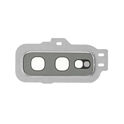 Shop the back camera lens with bracket for Galaxy S10E in white.