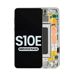 Order the OLED assembly with frame for Galaxy S10E G970 in Prism White service pack.