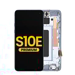 Grab wholesale deals on the OLED assembly with frame for Galaxy S10E G970 in Prism Blue, premium quality.