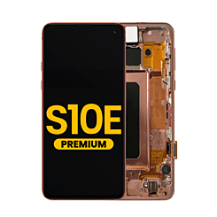 Stock up on the OLED assembly with frame for Galaxy S10E G970 in Flamingo Pink, premium quality.