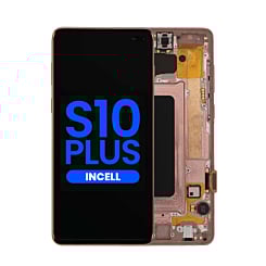 Shop the LCD assembly with frame for Galaxy S10 Plus G975 in Flamingo Pink, without fingerprint sensor, aftermarket Incell.