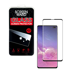 Buy the clear tempered glass for Galaxy S10 Plus, case-friendly with 3D curved edges, 1 piece.