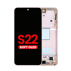 OLED Assembly with Frame for Galaxy S22 (S901) (PINK GOLD) (Aftermarket OLED)