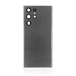 Buy the back glass with camera lens and adhesive for Galaxy S22 Ultra in graphite, no logo.