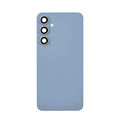 Stock up on the Back Glass with Camera Lens and Adhesive for Galaxy S23 FE, no logo, in indigo.
