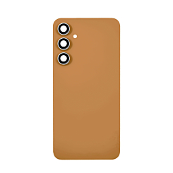 Grab the wholesale deals on the Back Glass with Camera Lens and Adhesive for Galaxy S23 FE, no logo, in tangerine.
