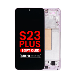 OLED Assembly with Frame for Galaxy S23 Plus (S916) (LAVENDER) (Aftermarket Pro Soft Oled / 120Hz)