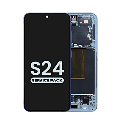 Shop the OLED Assembly with Frame for Galaxy S24 S921 in sapphire blue, service pack.
