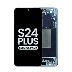 Purchase the OLED Assembly with Frame for Galaxy S24 Plus S926 in sapphire blue, service pack.
