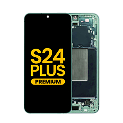 Grab the wholesale deals on the OLED Assembly with Frame for Galaxy S24 Plus S926 in jade green, premium edition.
