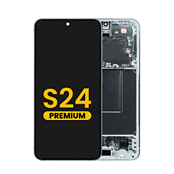 Purchase the OLED Assembly with Frame for Galaxy S24 S921 in marble gray, premium edition.
