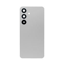 Grab the wholesale deals on the back cover with camera lens and adhesive for Galaxy S25 in silver shadow, no logo.