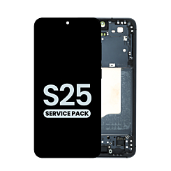 Purchase the OLED Assembly with frame for Galaxy S25, model S931, in blueblack, service pack.