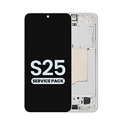 Stock up on the OLED Assembly with frame for Galaxy S25, model S931, in pinkgold, service pack.