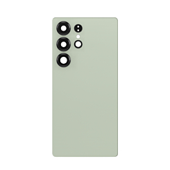 Grab the wholesale deals on the Back Glass with Camera Lens and Adhesive for Galaxy S25 Ultra in titanium jadegreen with no logo.