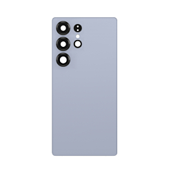 Buy the Back Glass with Camera Lens and Adhesive for Galaxy S25 Ultra in titanium silverblue with no logo.