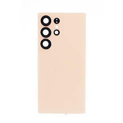 Purchase the Back Cover with Camera Lens and Adhesive for Galaxy S25 Ultra in titanium pinkgold with no logo.