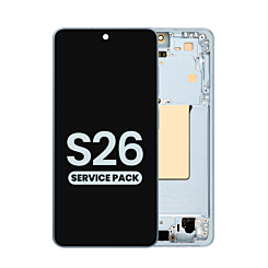 OLED Assembly with Frame for Galaxy S26 (S942) (SKY BLUE) (Service Pack)