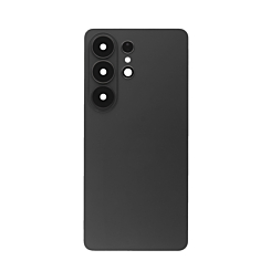 Back Glass with Camera Lens and Adhesive for Galaxy S26 Ultra (NO LOGO) (BLACK)