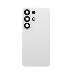 Back Glass with Adhesive and Back Camera Lens for Galaxy S26 Ultra (NO LOGO) (WHITE)