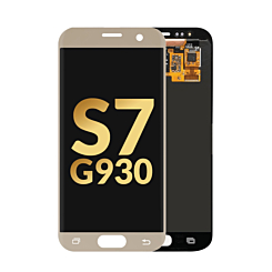Buy the gold OLED assembly without frame for Galaxy S7 G930, service pack.