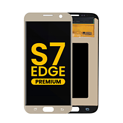 Grab wholesale deals on the OLED assembly without frame for Galaxy S7 Edge G935 in Gold, premium.