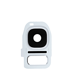 Order the back camera lens with bracket for Galaxy S7 Edge and S7 in White.