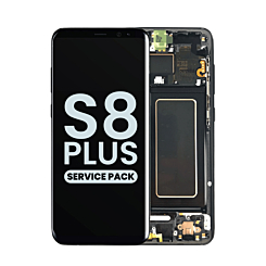 Purchase the OLED assembly with frame for Galaxy S8 Plus G955 in Midnight Black, service pack.