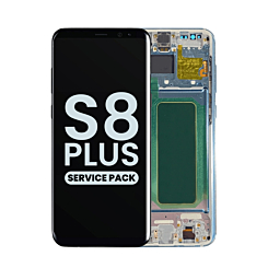 Buy the OLED assembly with frame for Galaxy S8 Plus G955 in Coral Blue, service pack.
