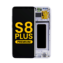 Buy the OLED assembly with frame for Galaxy S8 Plus G955 in Orchid Gray, premium.