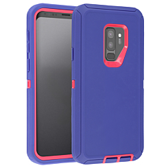 Heavy Duty Case for Galaxy S9 Plus (DARK PURPLE & PINK) (Only Ground Shipping)