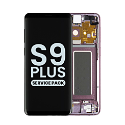 Order the OLED assembly with frame for Galaxy S9 Plus G965 in Lilac Purple, service pack.