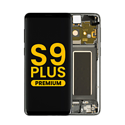 Purchase the OLED assembly with frame for Galaxy S9 Plus G965 in Titanium Gray, premium.
