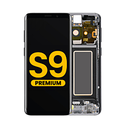 Purchase the OLED assembly with frame for Galaxy S9 G960 in Titanium Gray, premium.