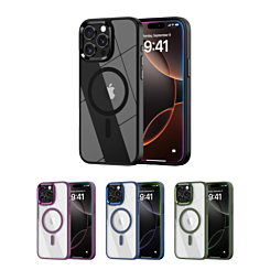 Shiny Magnetic Clear Cases for iPhone 15 Pro Max (Only Ground Shipping)