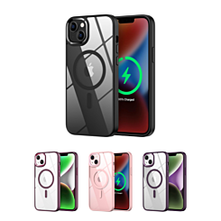 Shiny Magnetic Clear Cases for iPhone 15 (Only Ground Shipping)