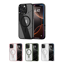 Shiny Magnetic Clear Cases for iPhone 16 Pro Max (Only Ground Shipping)