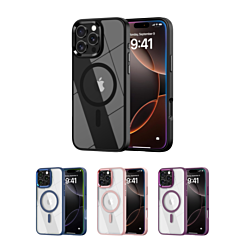 Shiny Magnetic Clear Cases for iPhone 16 Pro (Only Ground Shipping)
