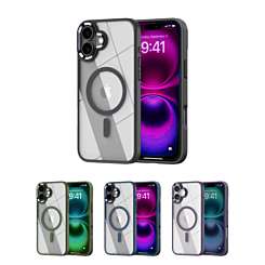 Shiny Magnetic Clear Cases for iPhone 17 (Only Ground Shipping)