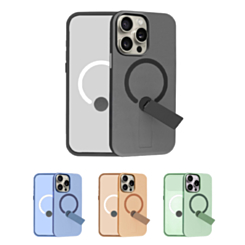 Shockproof Rugger Magnetic Case with Kickstand for iPhone 15 Pro Max (Only Ground Shipping)