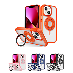 Skin Feel Transparent Case with Silicone Ring Holder for iPhone 12 / 12 Pro (Only Ground Shipping)