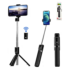 P40 Selfie Stick Tripod - (BLACK) (Only Ground Shipping)