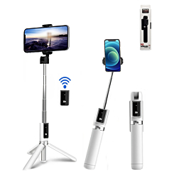 P40 Selfie Stick Tripod - (WHITE) (Only Ground Shipping)