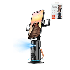 Auto Face Tracking Selfie Stick Tripod - (BLACK) (Only Ground Shipping)