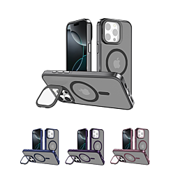 Slim Transparent Camera Stand Case with Wireless Charging for iPhone 12 / 12 Pro (Only Ground Shipping)