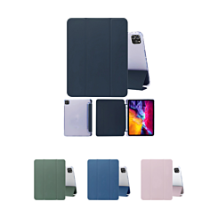 Smart PU Stand with Pen Holder for iPad Air 13 2024 / Pro 12.9 (3rd / 4th / 5th / 6th) (Only Ground Shipping)